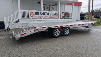 New 2026 EBY 20' ALL ALUMINUM Deckover Tagalong w/ 50/50 Fold Flat or Stand Up Wedge Ramps