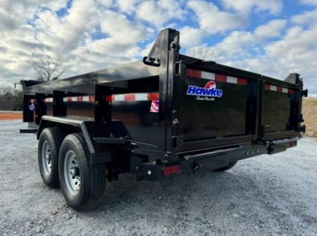 New 2026 Hawke Trailers 7X14 14K Low Pro Dump Trailer
