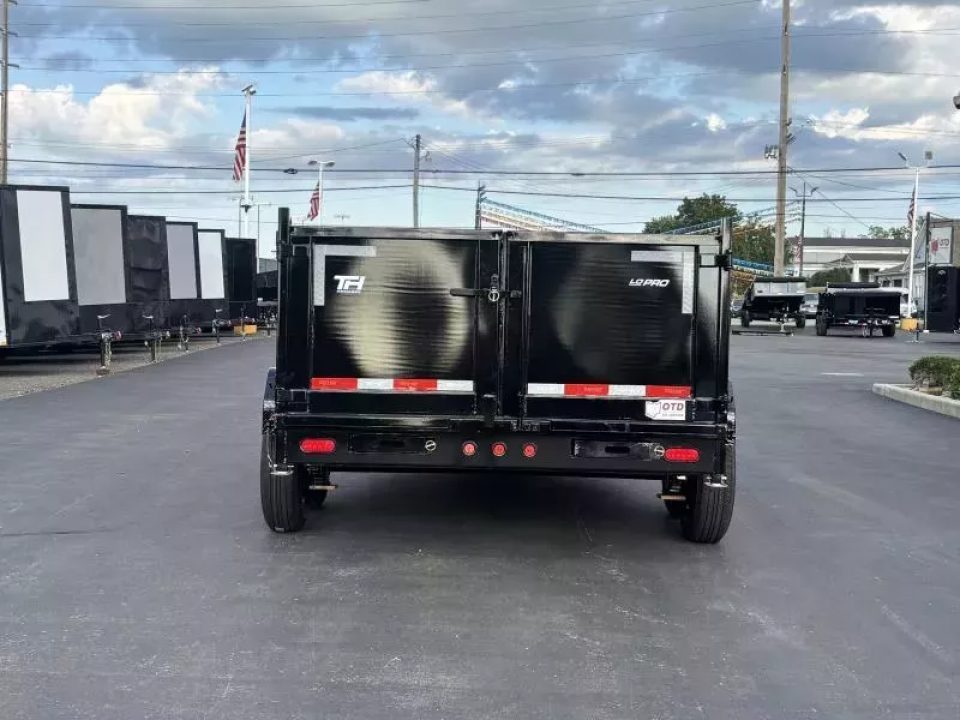 New 2026 Top Hat Trailers 7'x12' DX 12 / 3 FT SIDES/ 7 GUAGE METAL Dump Trailer Dump Trailer