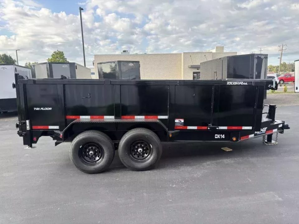 New 2026 Top Hat Trailers 7'x12' DX 12 / 3 FT SIDES/ 7 GUAGE METAL Dump Trailer Dump Trailer