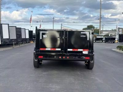 New 2026 Top Hat Trailers 7'x12' DX 12 / 3 FT SIDES/ 7 GUAGE METAL Dump Trailer Dump Trailer