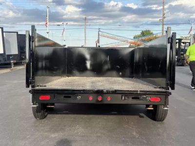 New 2026 Top Hat Trailers 7'x12' DX 12 / 3 FT SIDES/ 7 GUAGE METAL Dump Trailer Dump Trailer