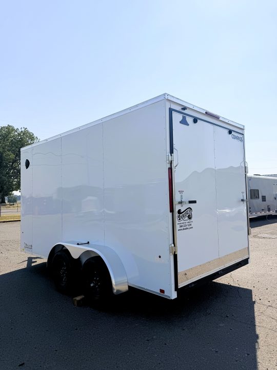 New 2026 Compass DLX 7x14 Enclosed- Stabilizer jacks- Rear Ramp