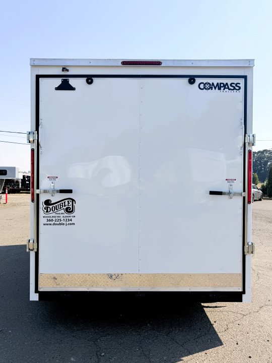 New 2026 Compass DLX 7x14 Enclosed- Stabilizer jacks- Rear Ramp
