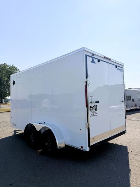 New 2026 Compass DLX 7x14 Enclosed- Stabilizer jacks- Rear Ramp