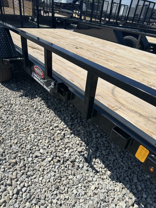 New 2026 Liberty LU7K83X14+2C4 Utility Trailer 83X16 TA DOVETAIL (GVW: 7000) MIDNIGHT BLACK