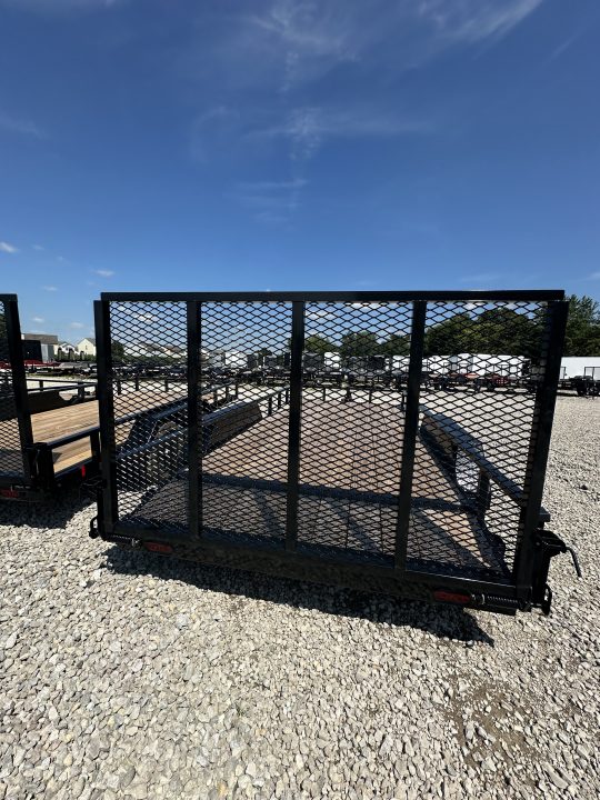 New 2026 Liberty LU7K83X14+2C4 Utility Trailer 83X16 TA DOVETAIL (GVW: 7000) MIDNIGHT BLACK