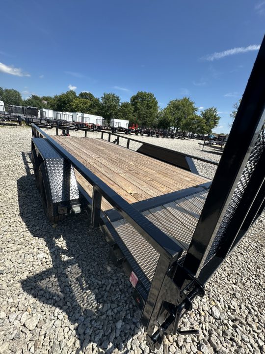 New 2026 Liberty LU7K83X14+2C4 Utility Trailer 83X16 TA DOVETAIL (GVW: 7000) MIDNIGHT BLACK