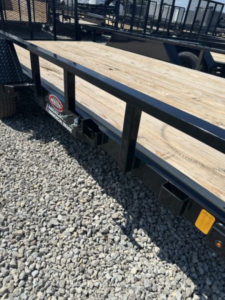 New 2026 Liberty LU7K83X14+2C4 Utility Trailer 83X16 TA DOVETAIL (GVW: 7000) MIDNIGHT BLACK