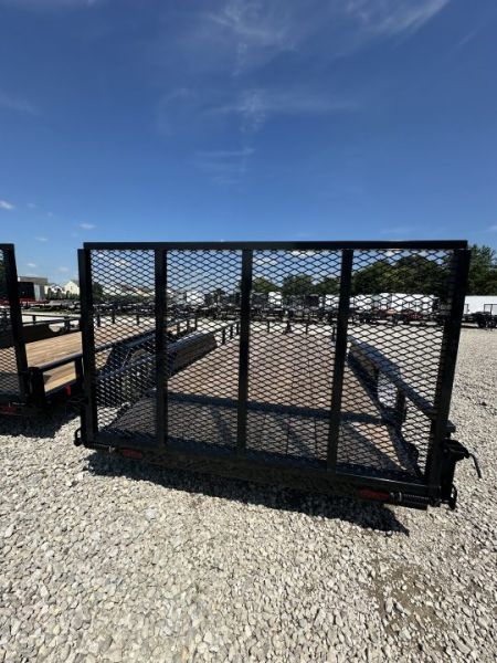 New 2026 Liberty LU7K83X14+2C4 Utility Trailer 83X16 TA DOVETAIL (GVW: 7000) MIDNIGHT BLACK