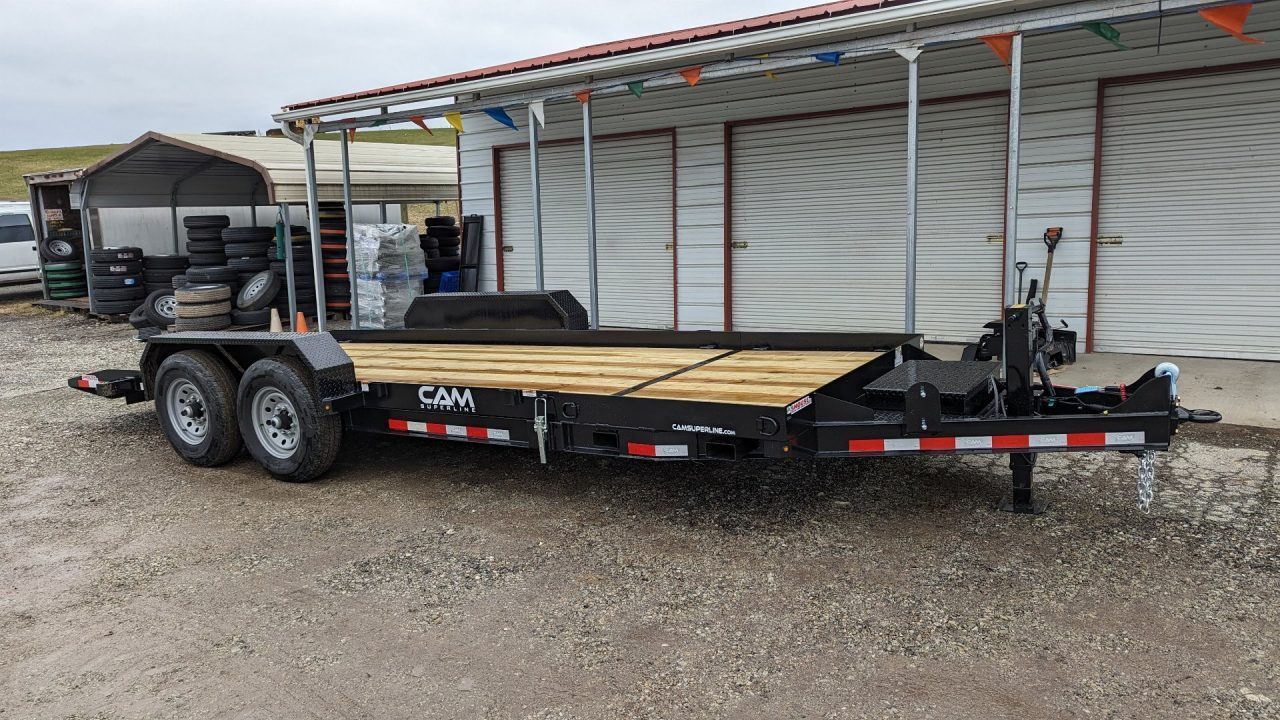 New 2026 CAM Superline 20' (4+16) Lo Pro Split Tilt Trailer