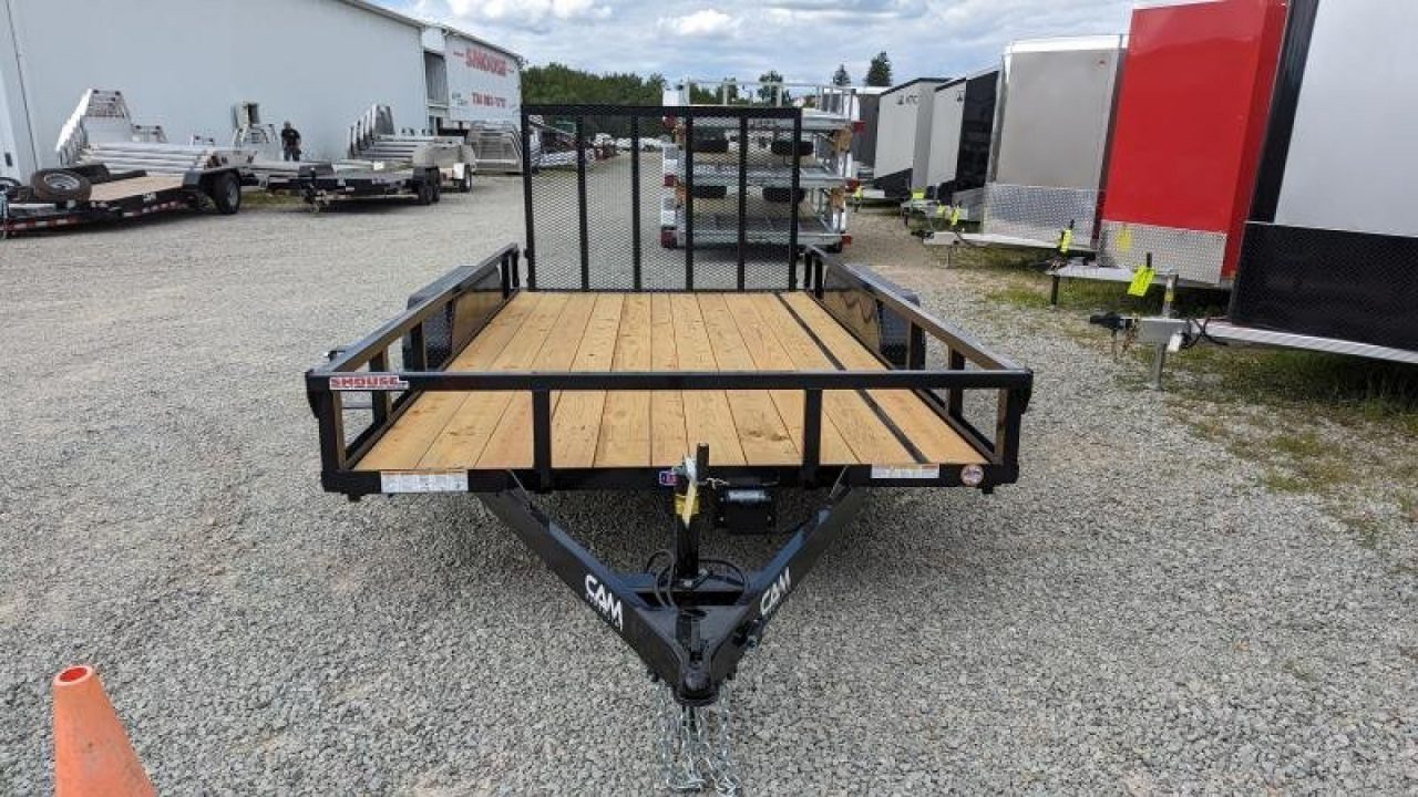 New 2026 CAM SUPERLINE 7x18 Tandem Utility Trailer w/ Spring Assist
