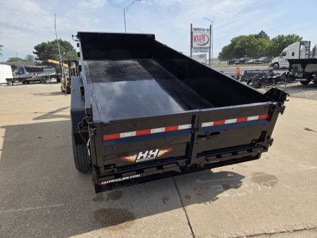 New 2026 H&H Trailers 83x16 Industrial Gooseneck 14K Scissor Dump Trailer