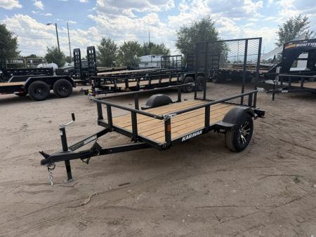 New 2027 Karavan 5-8 Ramp Gate Utility W/ Fold Down Sides 3K GVWR