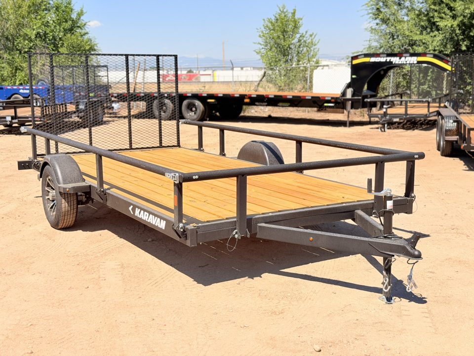 New 2027 Karavan 7-14 Ramp Gate Utility W/ Fold Down Sides 3K GVWR