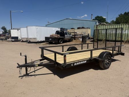 New 2027 Karavan 6-12 Ramp Gate Utility W/ Fold Down Sides 3K GVWR