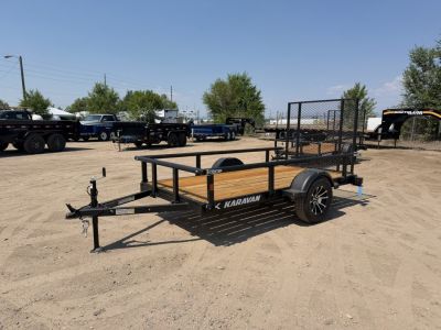 New 2027 Karavan 5-10 Ramp Gate Utility W/ Fold Down Sides 3K GVWR