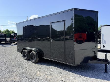 New 2026 Cargo United 7x16 TA (7FT HT) BLACKOUT .80 Polycore Cargo / Enclosed Trailer