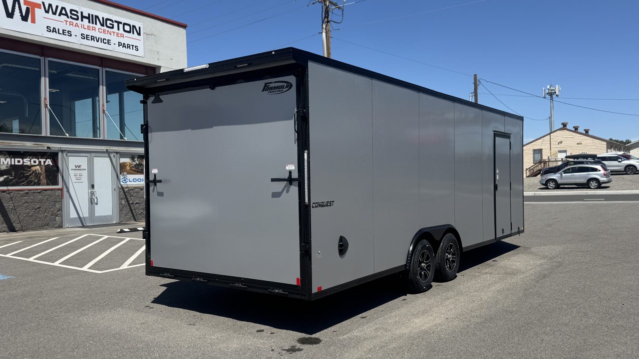 New 2026 Formula Trailers 8.5 x 24 Conquest SE Flat Top V-Nose Car Hauler 10K Car Hauler Trailer