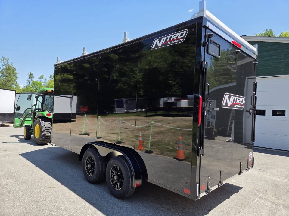 New 2026 Nitro 7.5x16 Contractor Trailer with Blackout Package, Rear Ramp