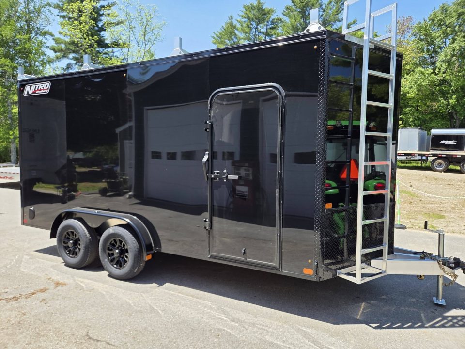 New 2026 Nitro 7.5x16 Contractor Trailer with Blackout Package, Rear Ramp