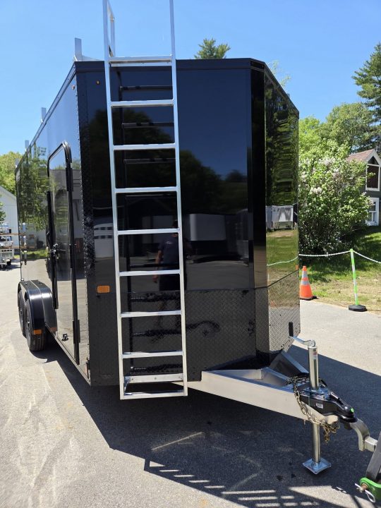 New 2026 Nitro 7.5x16 Contractor Trailer with Blackout Package, Rear Ramp