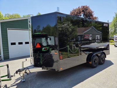 New 2026 Nitro 7.5x16 Contractor Trailer with Blackout Package, Rear Ramp