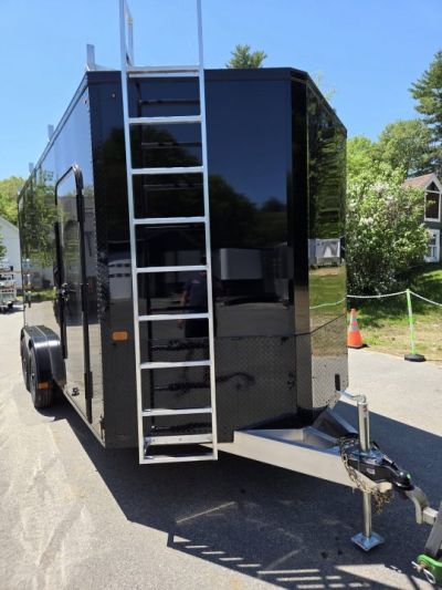 New 2026 Nitro 7.5x16 Contractor Trailer with Blackout Package, Rear Ramp
