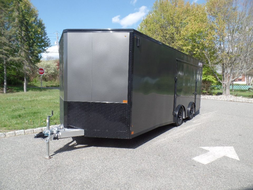 New 2027 Nitro Sport Car Trailer 8.5X20 V Nose , 7,000 lb. GVWR, with Escape Door Car Hauler