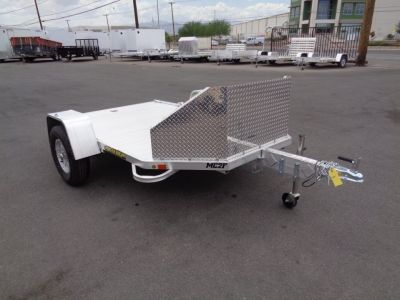 New 2027 ALUMA * MC2F * 2 Position Folding Motorcycle Trailer