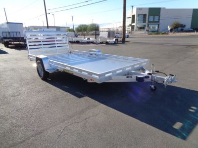 New 2027 Aluma * 8014S-TG * 14Ft Single Axle 4.2K Utility Trailer w/ Ramp Gate