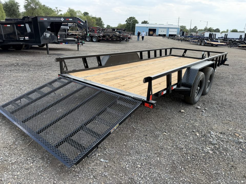 New 2026 Load Trail 7-18 Heavy Duty Tandem Axle Ramp Gate Utility 10K GVWR