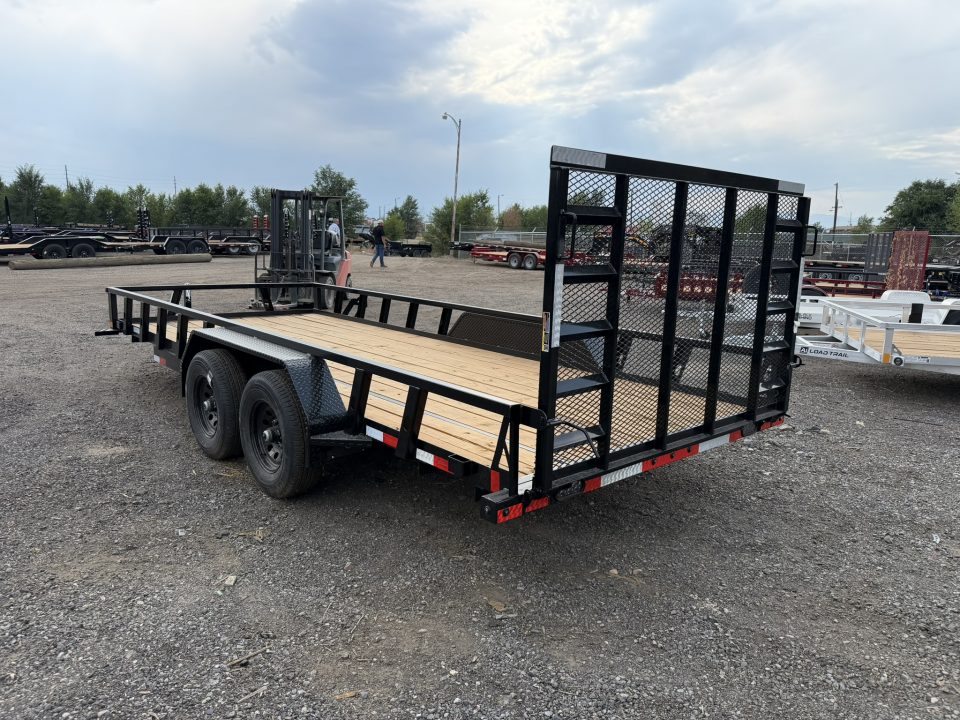 New 2026 Load Trail 7-18 Heavy Duty Tandem Axle Ramp Gate Utility 10K GVWR