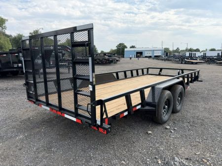 New 2026 Load Trail 7-18 Heavy Duty Tandem Axle Ramp Gate Utility 10K GVWR