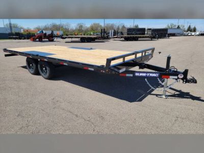 New 2026 Sure-Trac 8.5X18 LP DECKOVER 10K W/RAMPS Deckover Trailer