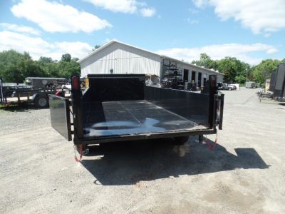 New 2027 Quality Steel and Aluminum 7x16 with 2 ft. high sides Dump Trailer