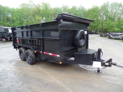New 2026 Quality Steel and Aluminum 7X14 with 4' sides, 14,000 lb. GVWR , Extra Framing! Dump Trailer