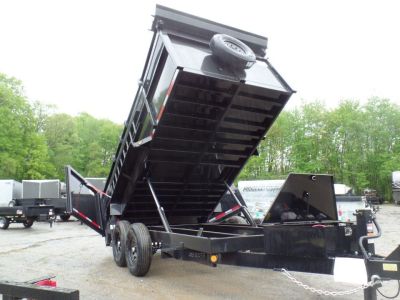 New 2026 Quality Steel and Aluminum 7X14 with 4' sides, 14,000 lb. GVWR , Extra Framing! Dump Trailer