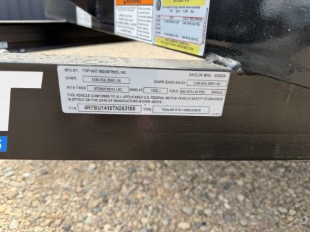 New 2026 Top Hat 14x83 UTC Utility Trailer