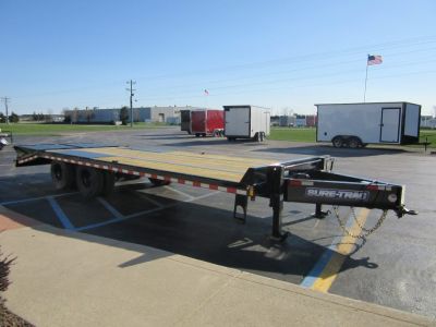 New 2026 Sure-Trac 8.5 x 25 (20+5) ST-HDO10225-225 Deckover Trailer 22.5K / Dual 12K Jack