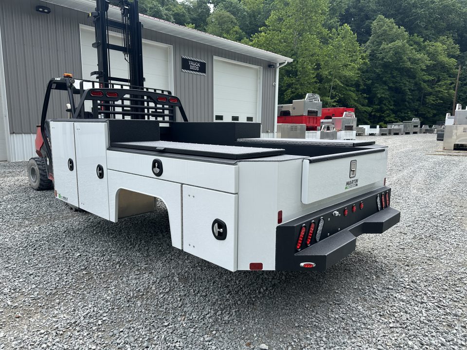 New Martin Truck Bodies Aluminum Gooseneck Service Body DRW 84" CA Cab and Chassis SMOOTH APPEARANCE Gooseneck Bodies