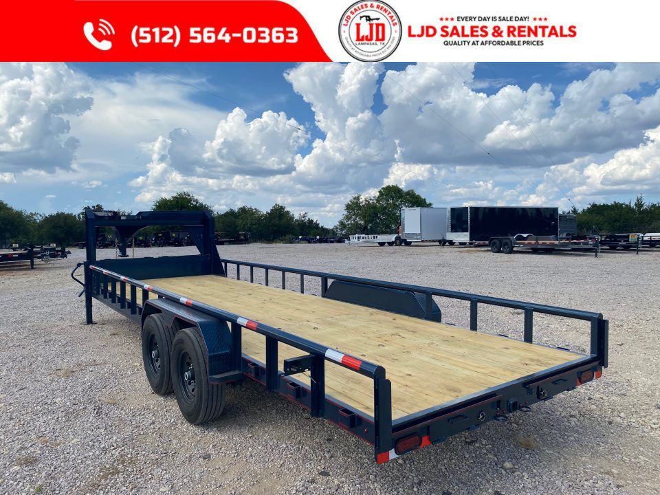 New 2026 Triple R - 24' Gooseneeck Equipment Trailer - 14 Ply Tires