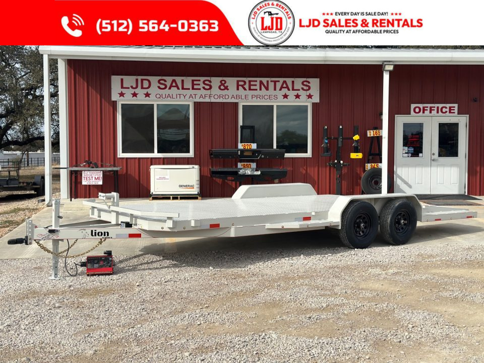 New 2026 Lion - 83 x 20 Car Hauler / Equipment Trailer - 12K GVW