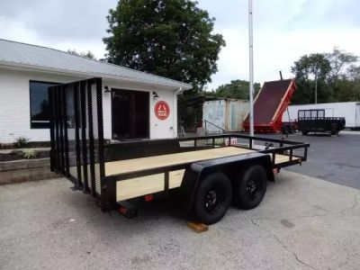 New 2027 Currahee 76'x14' Landscape, Removable Ramp Gate, 14" Open Sides