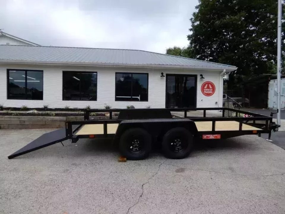 New 2027 Currahee 76'x14' Landscape, 14" Open Sides, Removable Ramp Gate