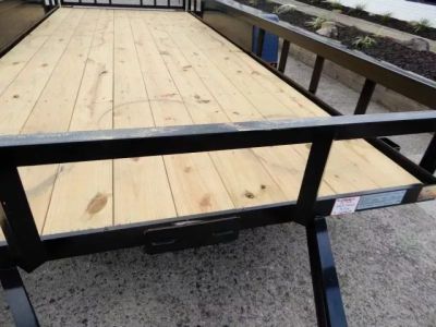 New 2027 Currahee 76x16' Landscape, 2-3500# Axles, Removable Ramp Gate