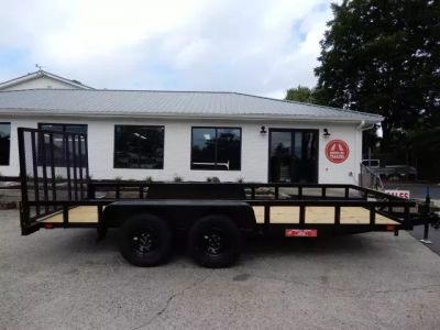 New 2027 Currahee 76x16' Landscape, 2-3500# Axles, Removable Ramp Gate