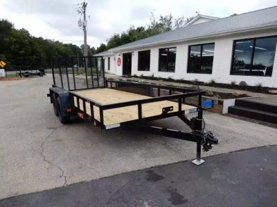 New 2027 Currahee 76x16' Landscape, 2-3500# Axles, Removable Ramp Gate
