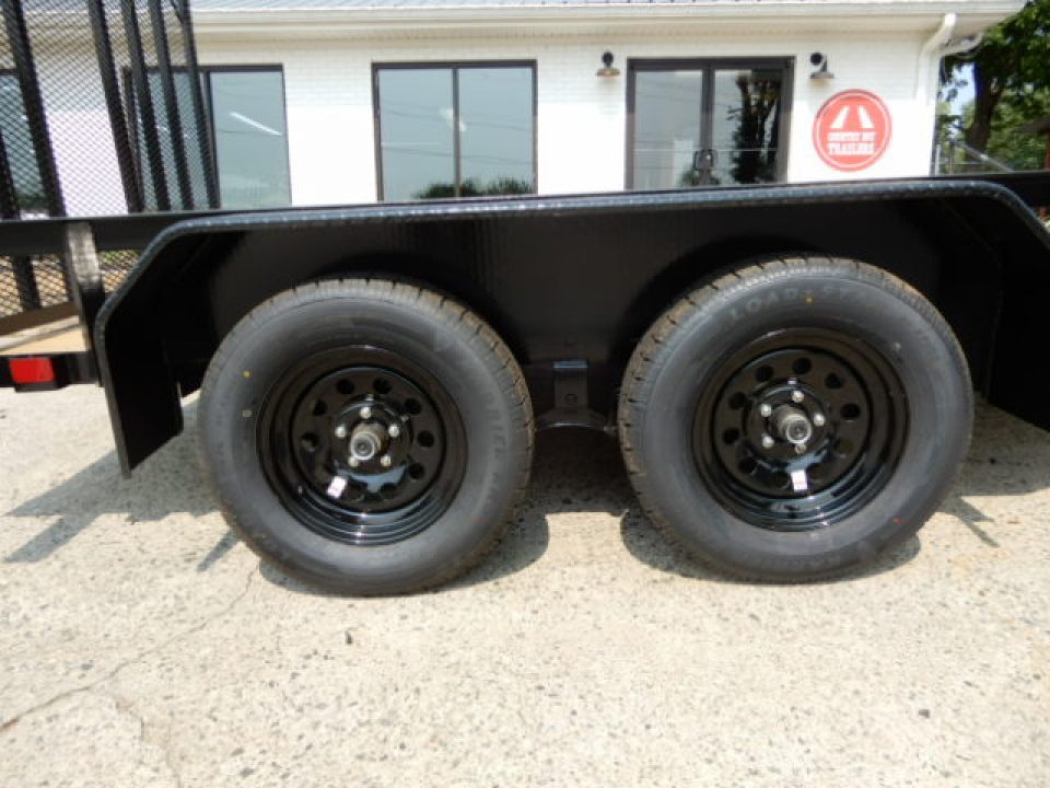 New 2027 Currahee 76x12' Landscape, 2-3500# Axles, Removable Ramp Gate