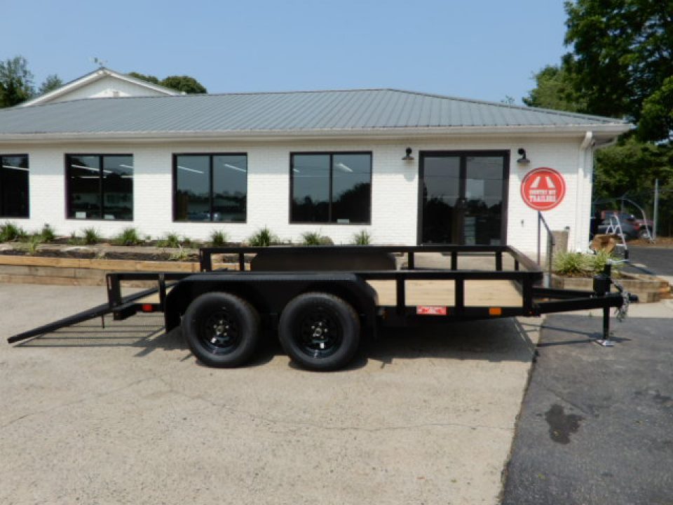 New 2027 Currahee 76x12' Landscape, 2-3500# Axles, Removable Ramp Gate
